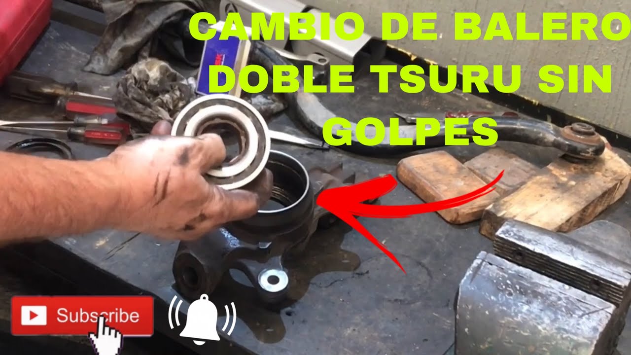 Cambiar balero doble delantero Nissan Tsuru