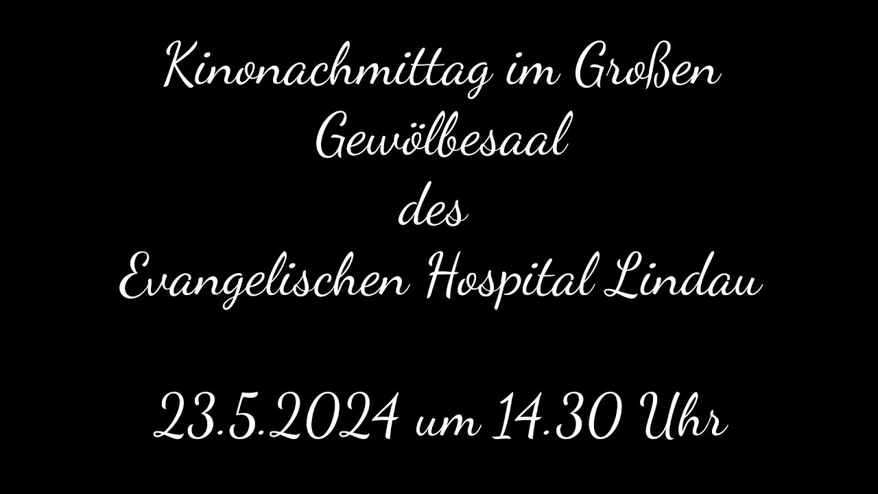 Kinonachmittag im Evangelischen Hospital mit dem Lehrer-Benefizkonzert der Musikschule Bregenz