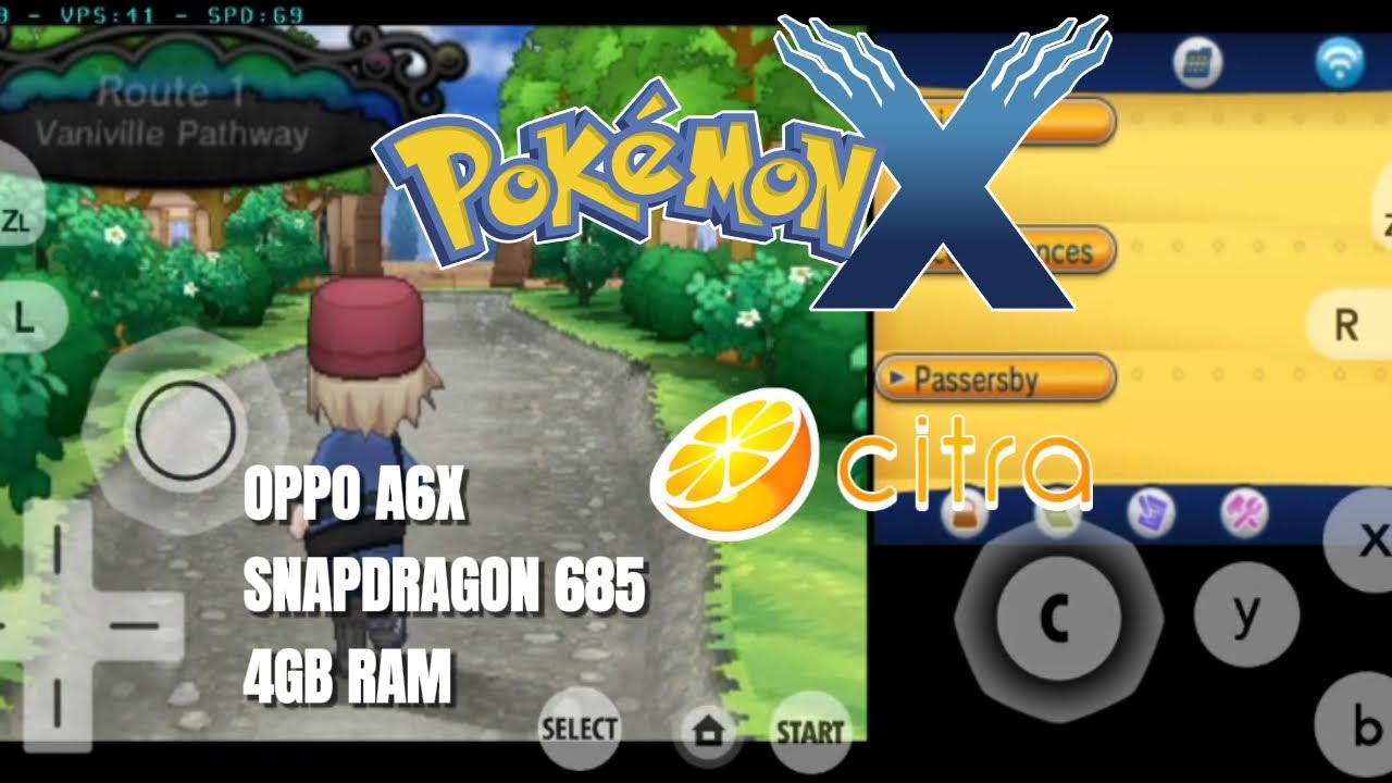 CITRA ANTUTU-POKEMON X GAMEPLAY IN OPPO A6X SNAPDRAGON 685 | 4GB RAM