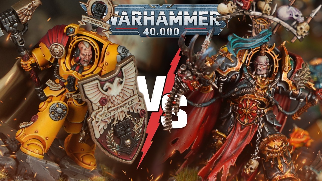 **11TH EDITION!** Imperial Fists vs Black Legion | Warhammer 40k Battle Report