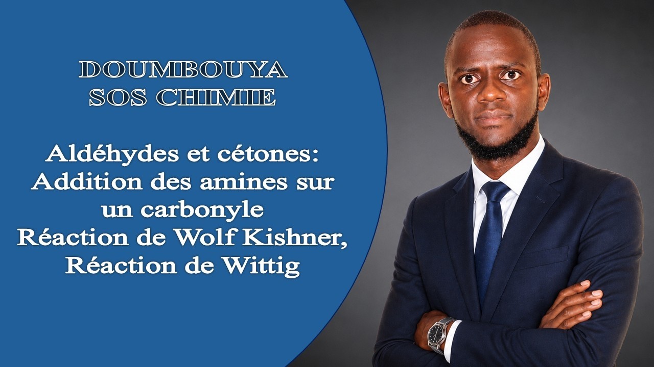 51. ALDÉHYDES ET CÉTONES 3/5: ADDITION DES AMINES, RÉACTION DE WOLF KISHNER, REACTION DE WITTIG