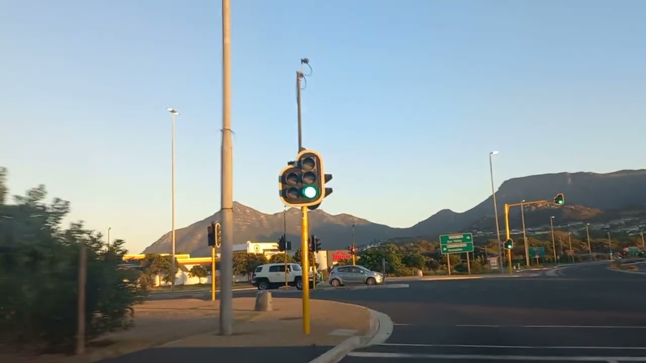 Sunday Summer sunrise drive Masiphumelele, Sunnydale to Noordhoek Beach 