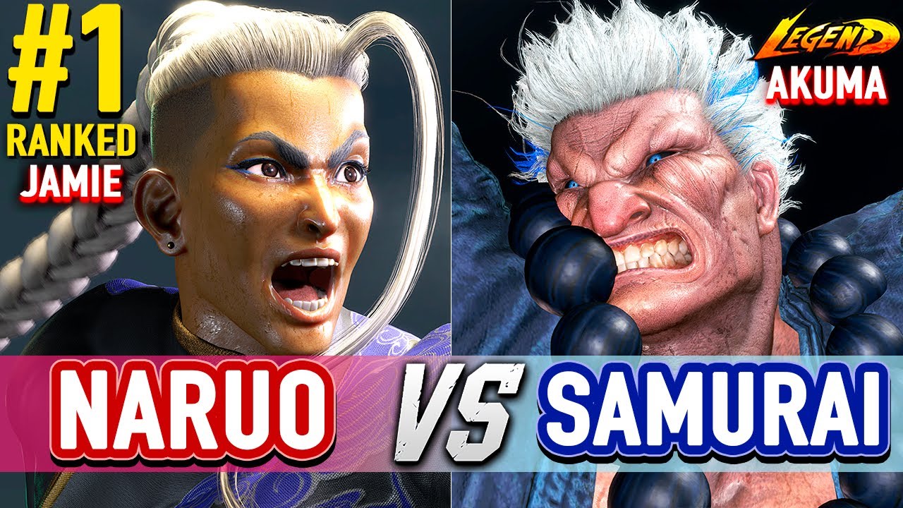SF6 🔥 NARUO (#1 Ranked Jamie) vs SAMURAI (Akuma) 🔥 Street Fighter 6 High Level Gameplay