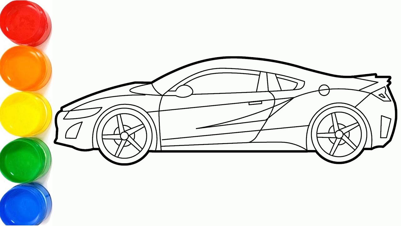 Draw Honda acura nsx