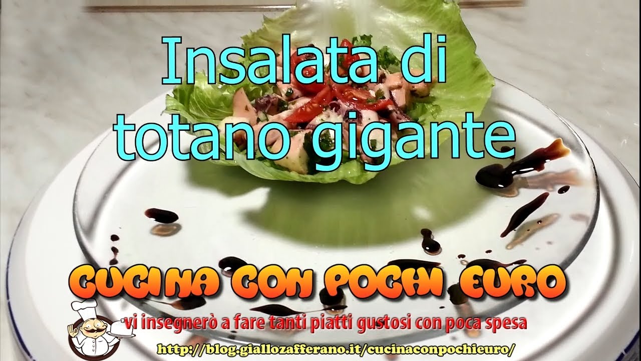 🍽 INSALATA DI TOTANO GIGANTE 🦑 CON MENO DI 4€ 💶 PER 3 PERSONE 👨‍👨‍👦