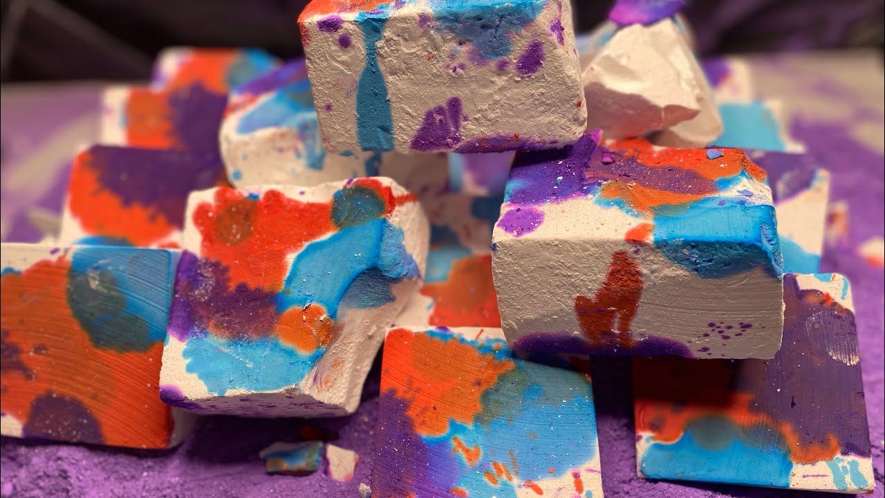 Splash Dyed Unpolished Gym Chalk & Soft Crunchy Blocks