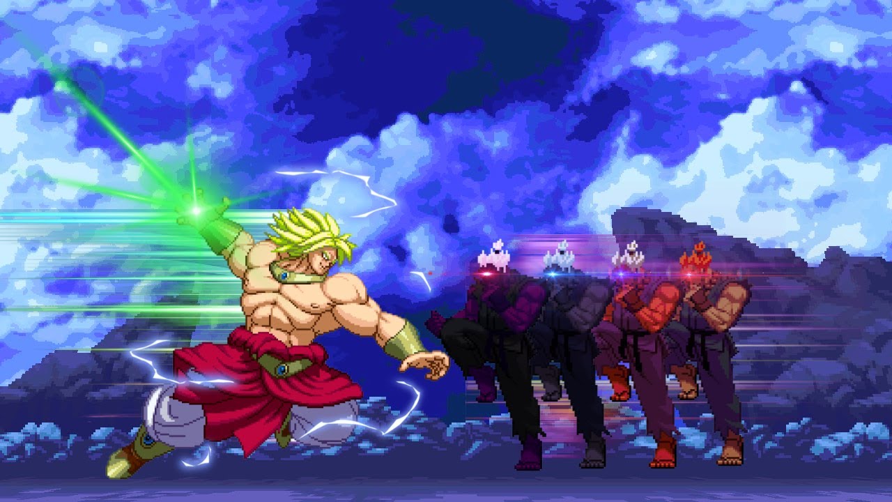 Legendary Super Saiyan Broly Vs Akuma/Shin Akuma/Oni Akuma/Shin Oni [Street Fighter X Dragon Ball Z]