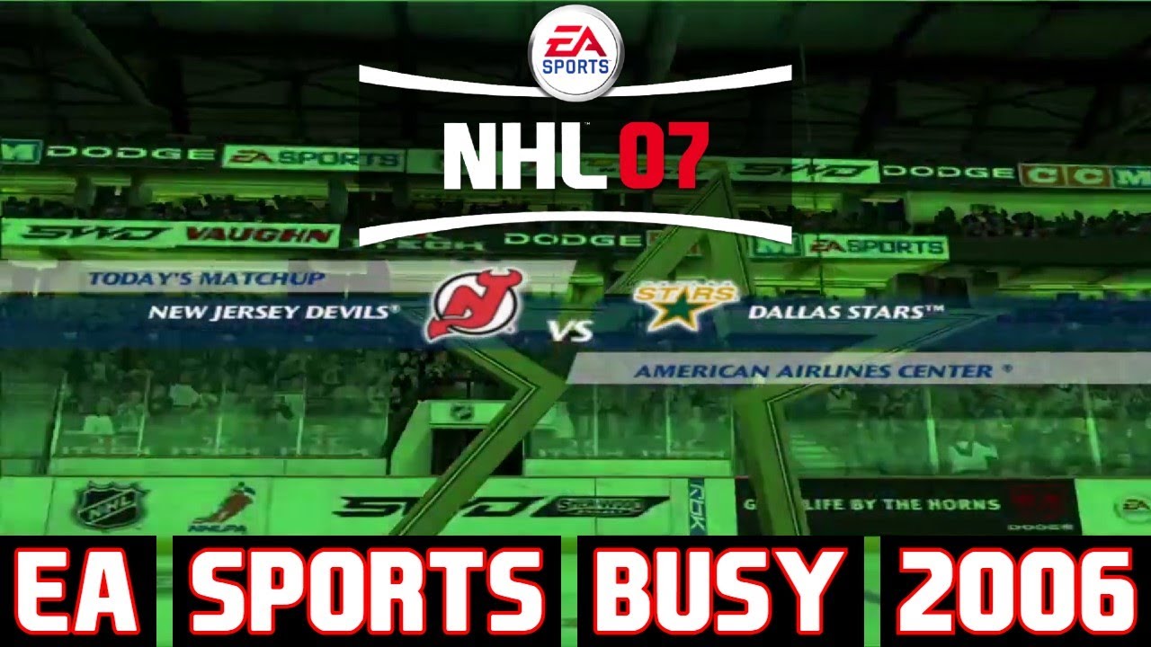 New Jersey Devils at Dallas Stars | EA Sports' Busy 2006 | NHL 07 (PS2)