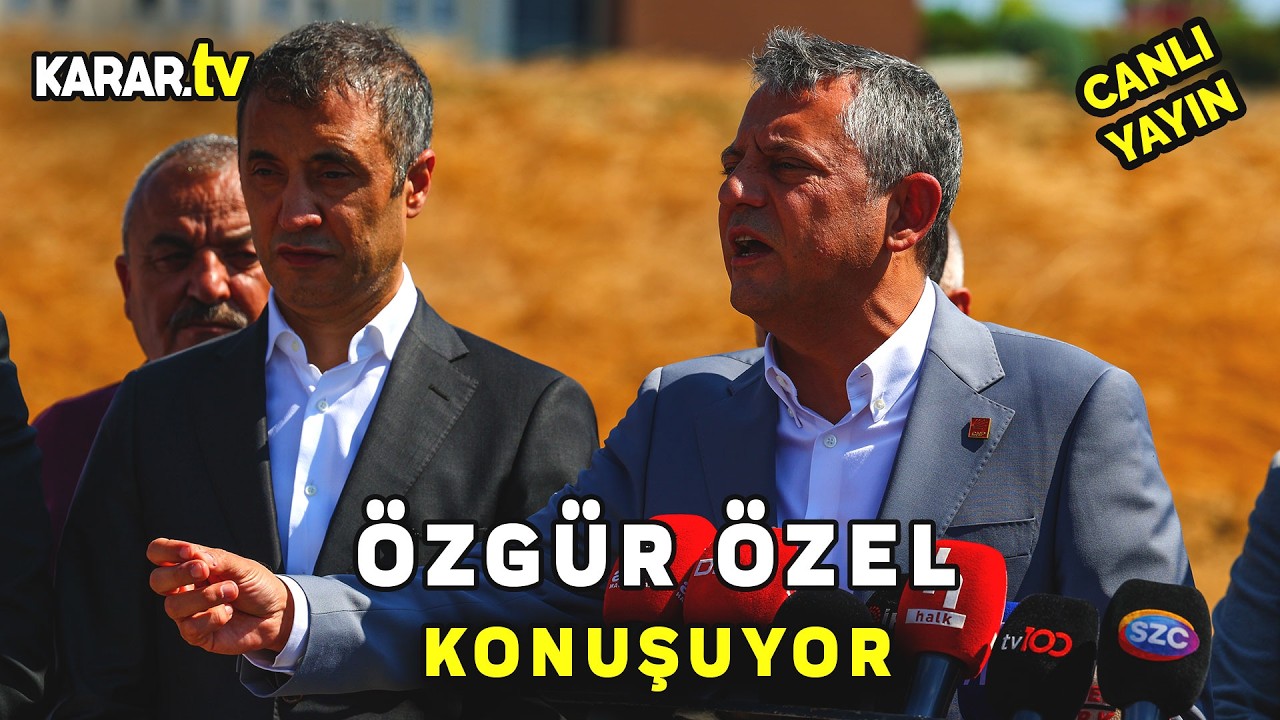 #CANLI | Özgür Özel, İSKİ Terkos Yusuf Ziya Ortaç İçme Suyu Arıtma Tesisi Açılış Töreninde Konuşuyor