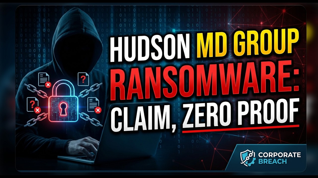 Hudson MD Group Ransomware: Claim, Zero Proof