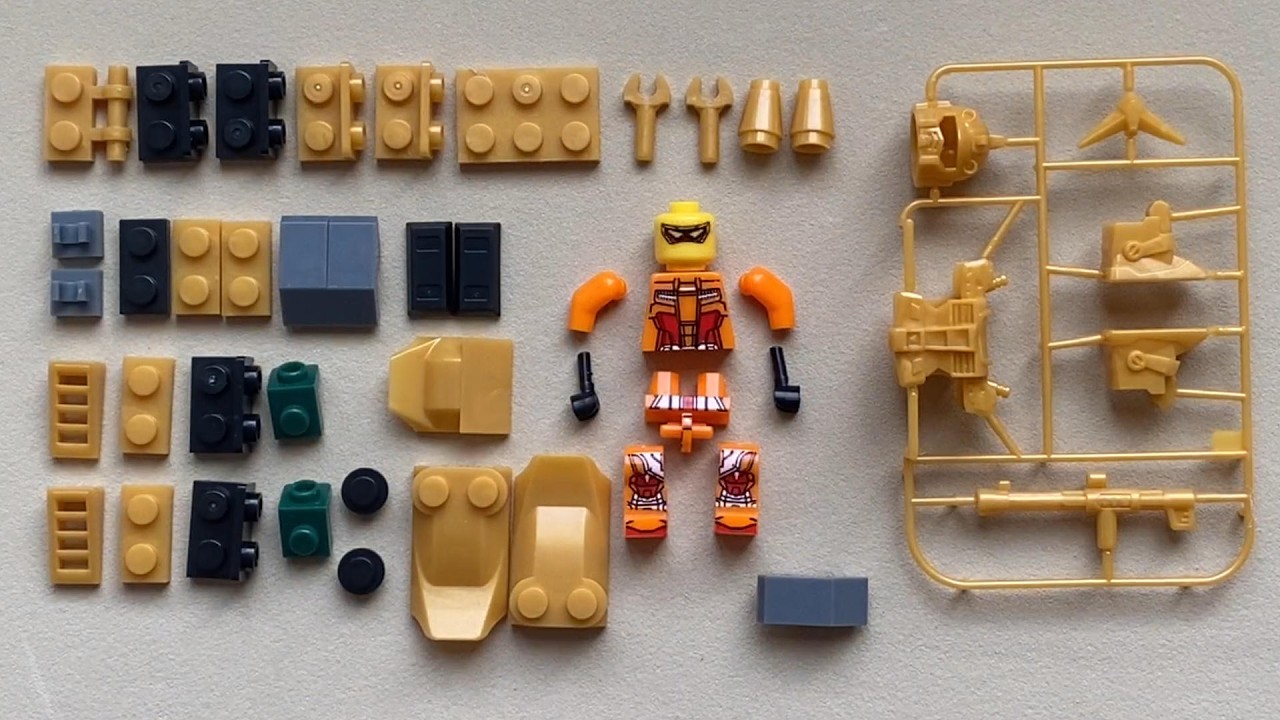 Insane Detail! Duoduo Mech Legend Golden Armor Build - Minifigure & Vehicle Mode!