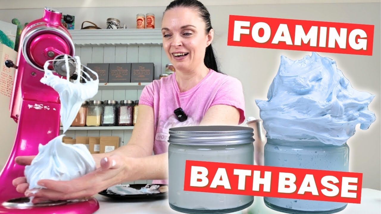 From SCRATCH Foaming Whipped Soap Bath Base With RECIPE