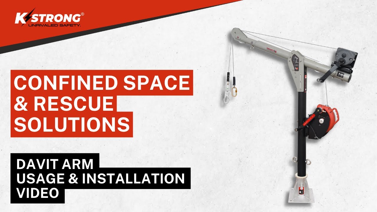 Davit Arm Usage and Installation Video | KStrong Asia Confined Space Solutions