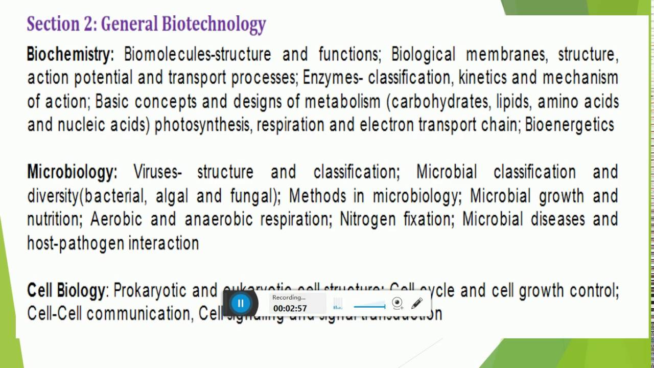 GATE BIOTECHNOLOGY TIPS