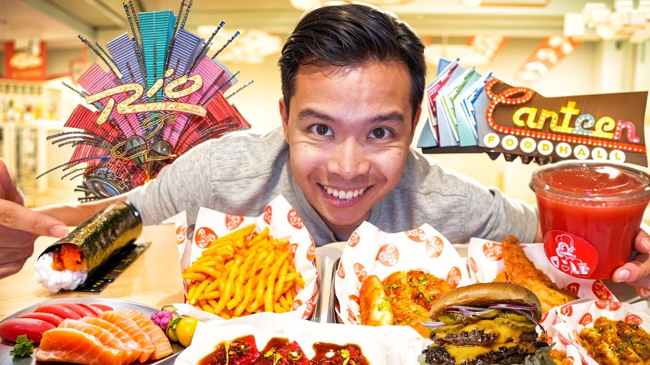 I Tried The NEW Rio Canteen Food Hall In Las Vegas..