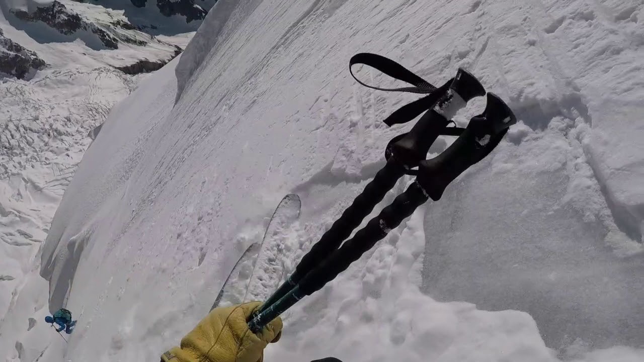 Descente à ski de l'Aiguille Blanche de Peuterey