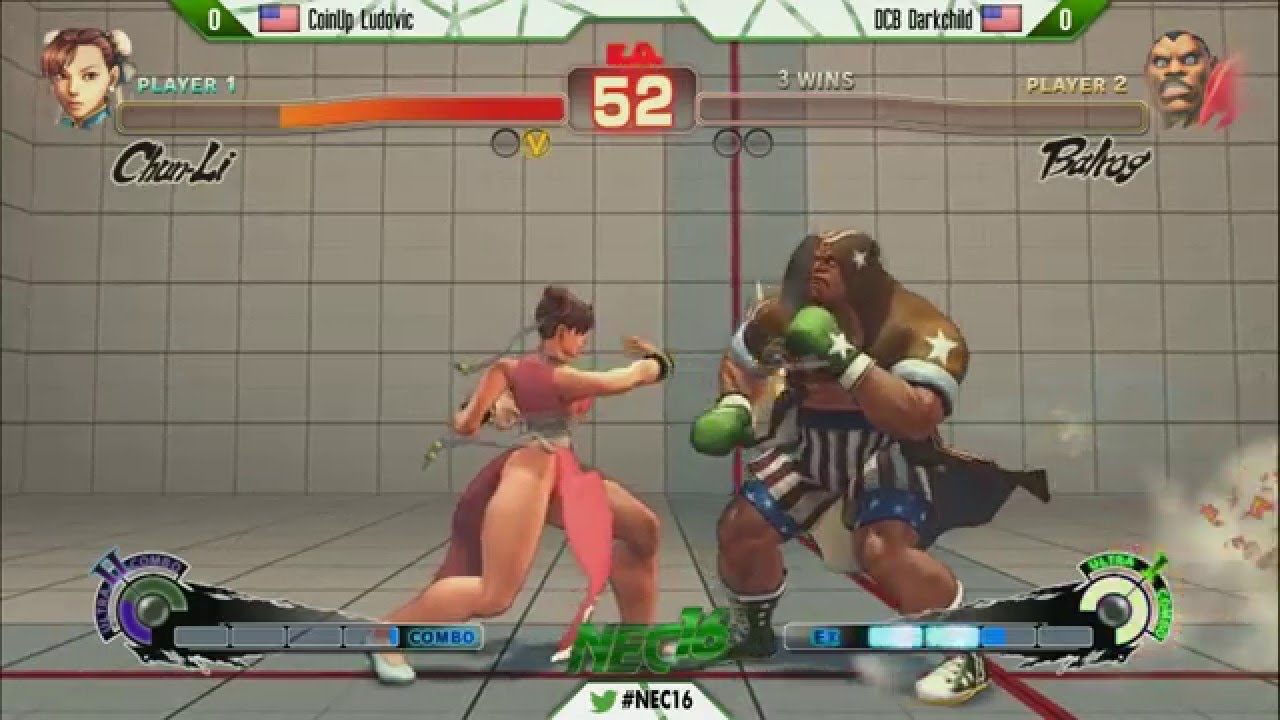 NEC16 - USF4 - Top 8 - Coinup Ludovic (Chun-Li) vs DCB Darkchild (Balrog)
