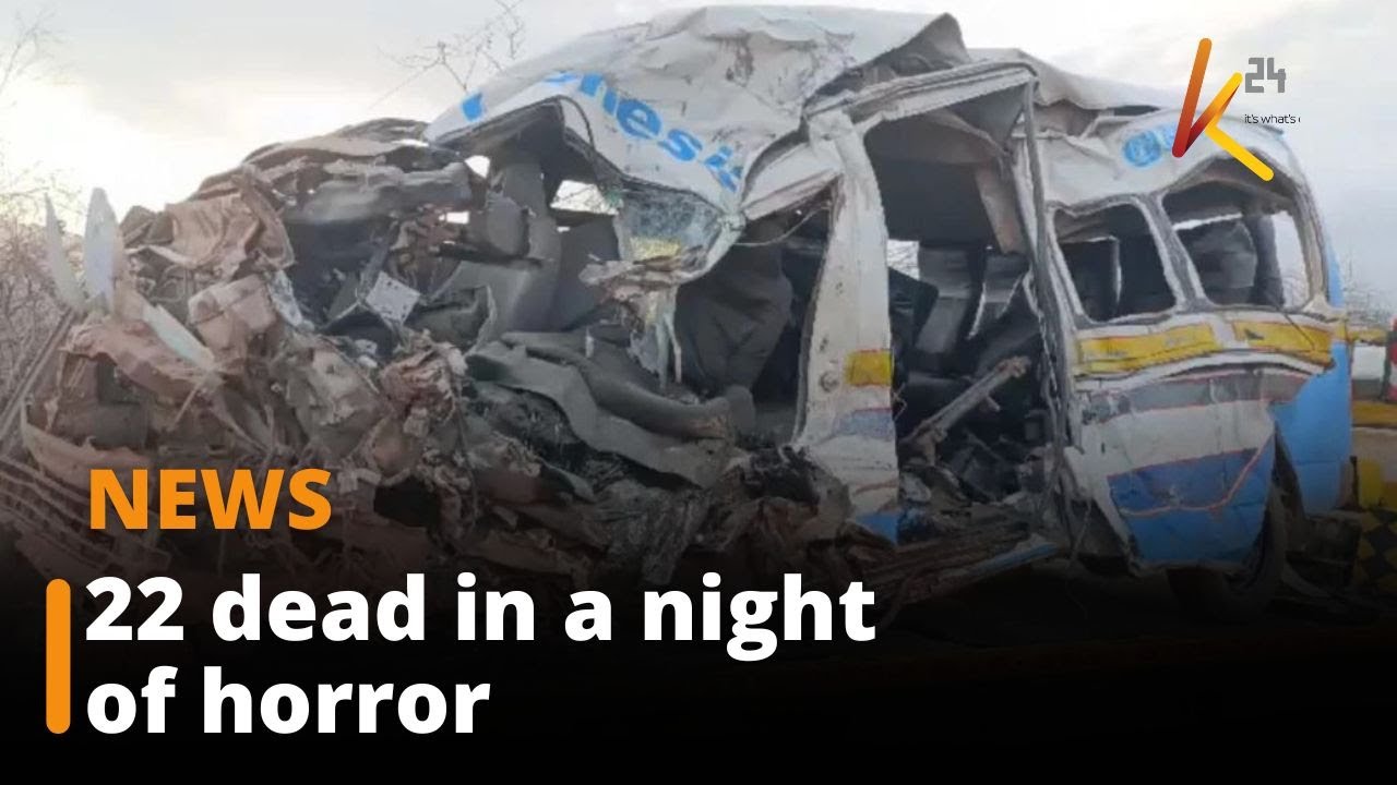 22 people perish in two separate road accidents within a span of 24 hours