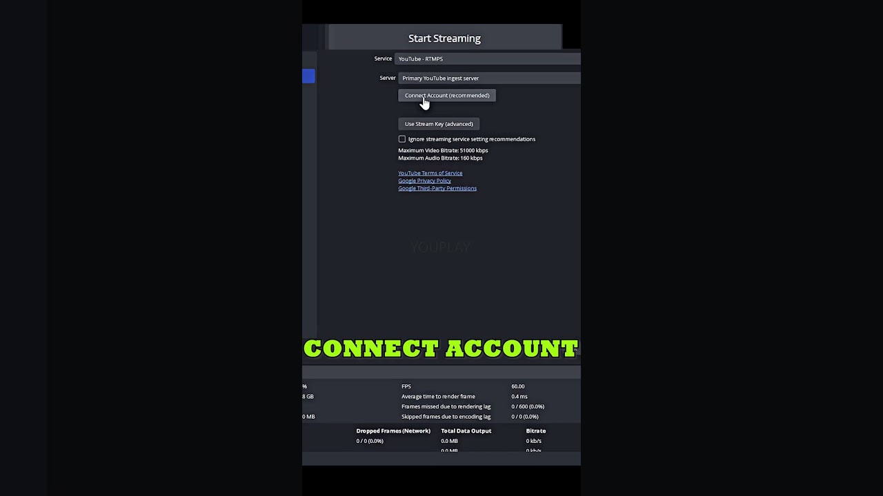 OBS YouTube access error. Please check your network connection or your YouTube.. // Windows #shorts