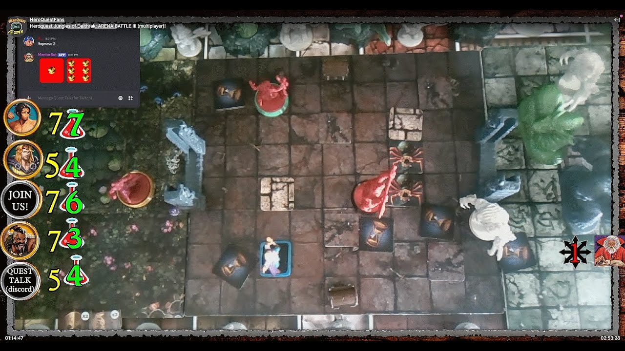 Heroquest Jungles of Delthrak: ARENA BATTLE III (multiplayer)!