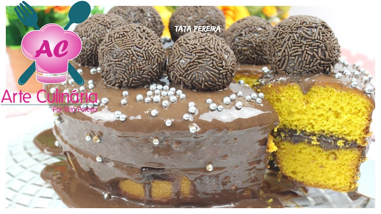 BOLO DE CENOURA SUPER RECHEADO❤ MUITO FACIL E DELICIOSO