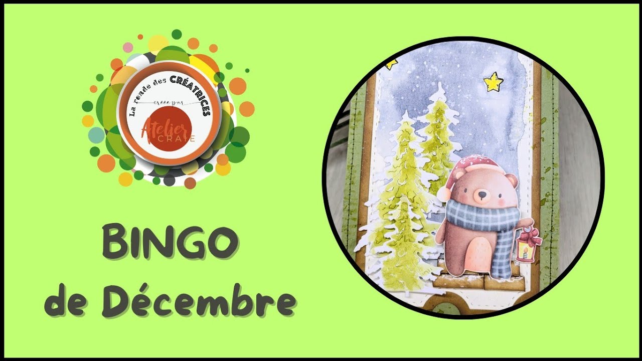 Bingo de décembre avec #larondedescreatrices   @ateliercraie-Sandrine 