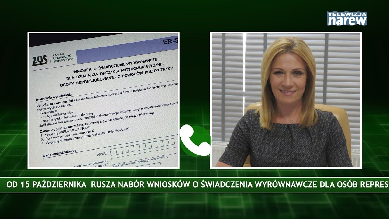 Od 15 października osoby represjonowane mogą składać wnioski o świadczenie wyr&oacute;wnawcze