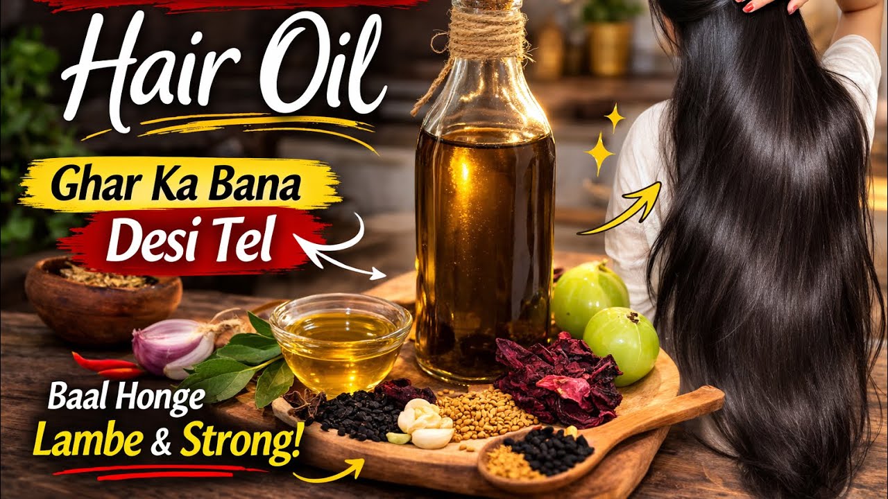 Long & Strong Baalon Ke Liye Home Made Oil| Hair Fall Ke Liye Best#homemadehairoil #hairgrowth #long
