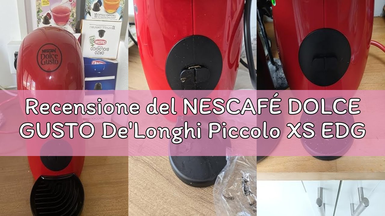 Recensione del NESCAFÉ DOLCE GUSTO De'Longhi Piccolo XS EDG210.B, Macchina per Caffè Espresso e Alt