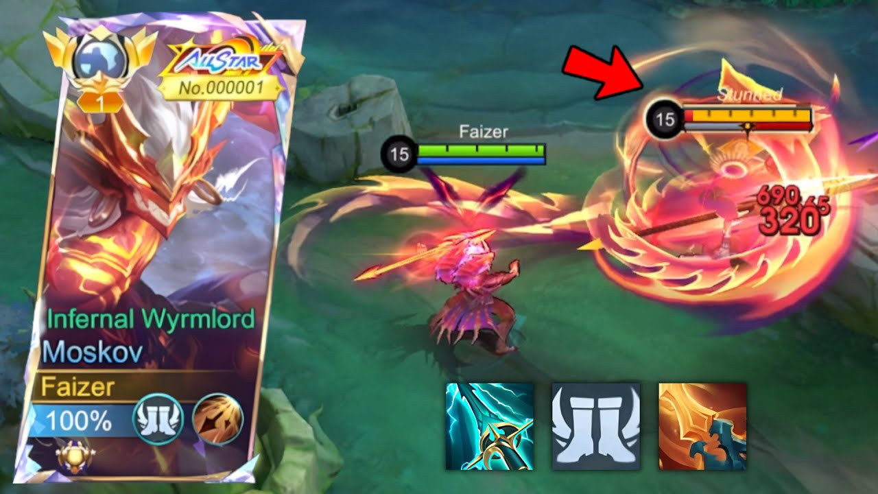 TOP 1 GLOBAL MOSKOV BEST HIGH DAMAGE BUILD AND EMBLEM 2024 (must try!!)