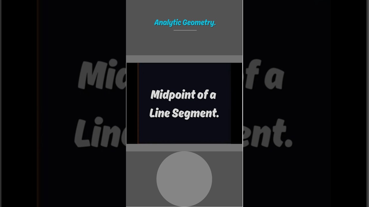 Calculating the Midpoint of a Line Segment - Introduction