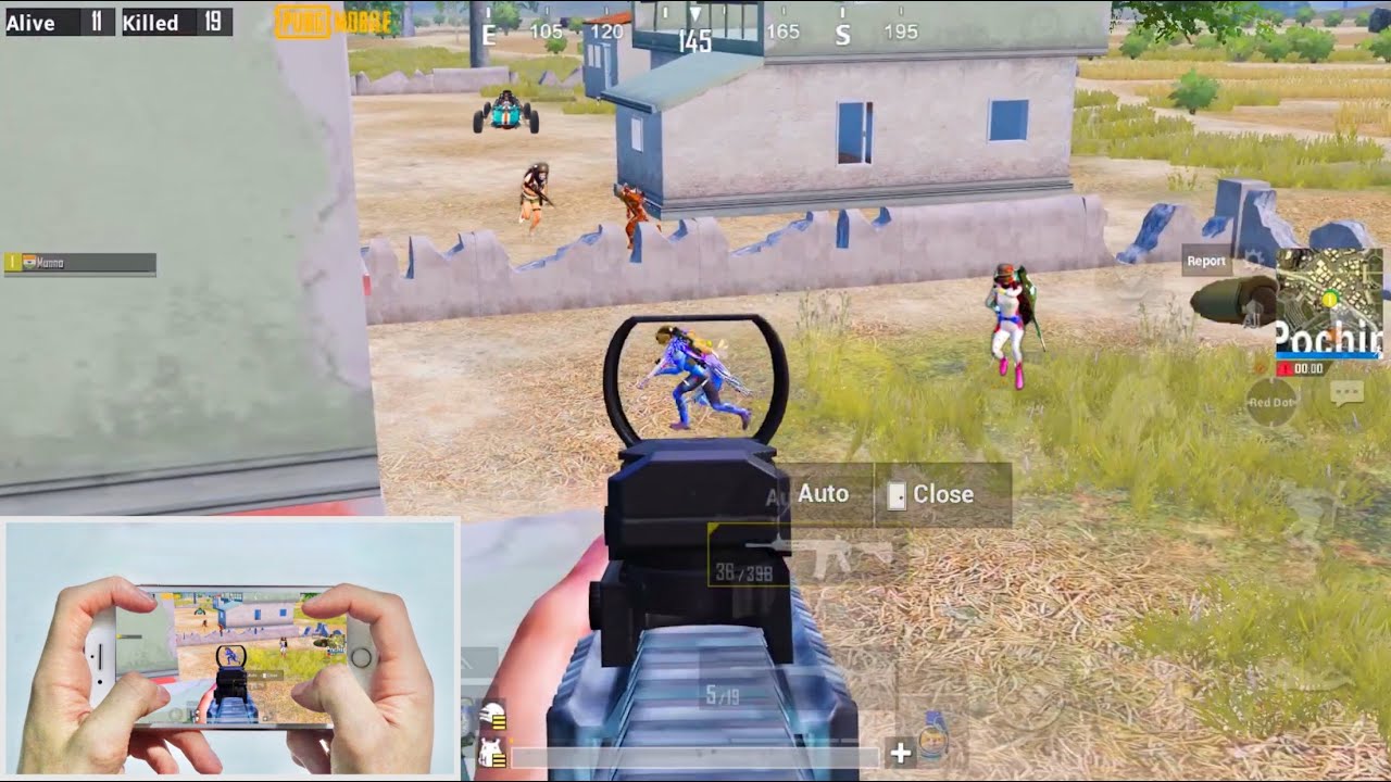 iPhone 8 Plus PUBG MUNNO | 4 Finger + Full GYRO | Handcam Gameplay #14