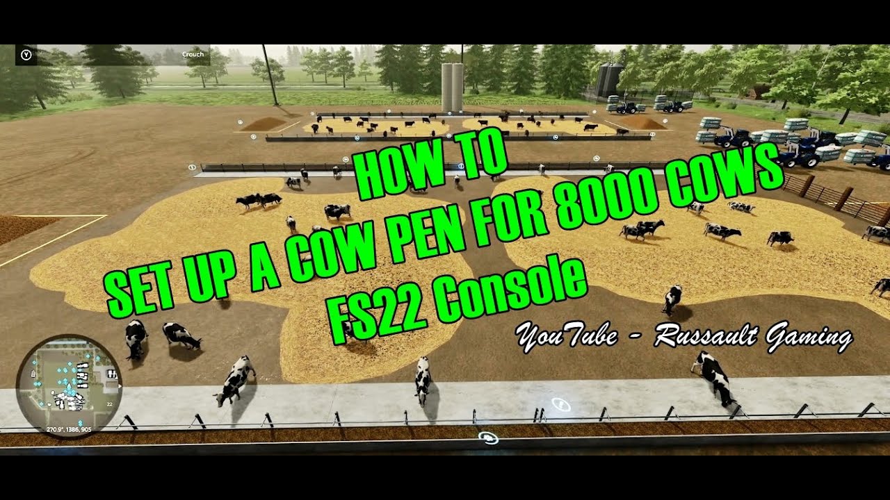 How To Set Up and Manage 8000 Cows / FS22 Console