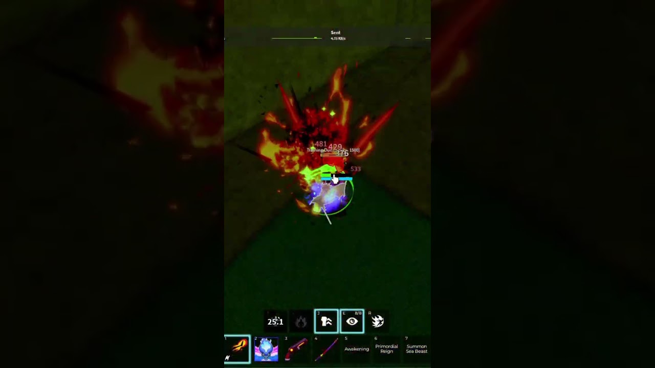 Gas dark step magma blaster combo Blox Fruit #bloxfruit #roblox #bloxfruits