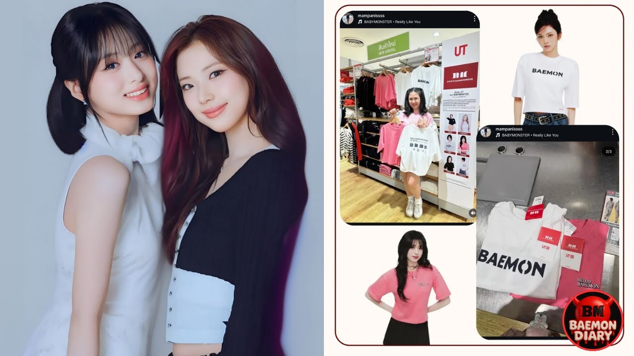 SCRAMBLE! Japanese fans rush to UNIQLO for BABYMONSTER Ruka and Ahyeon T-shirts!