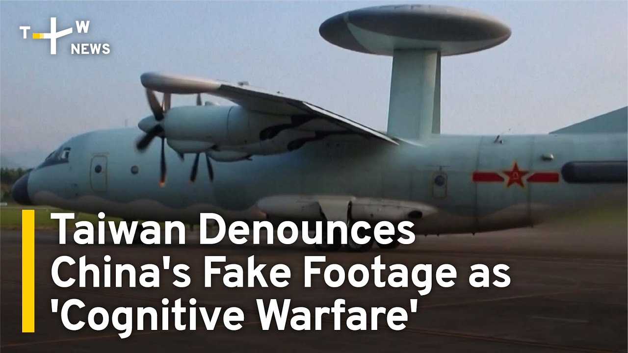 Taiwan Denounces China's Fake Footage as 'Cognitive Warfare' | TaiwanPlus News