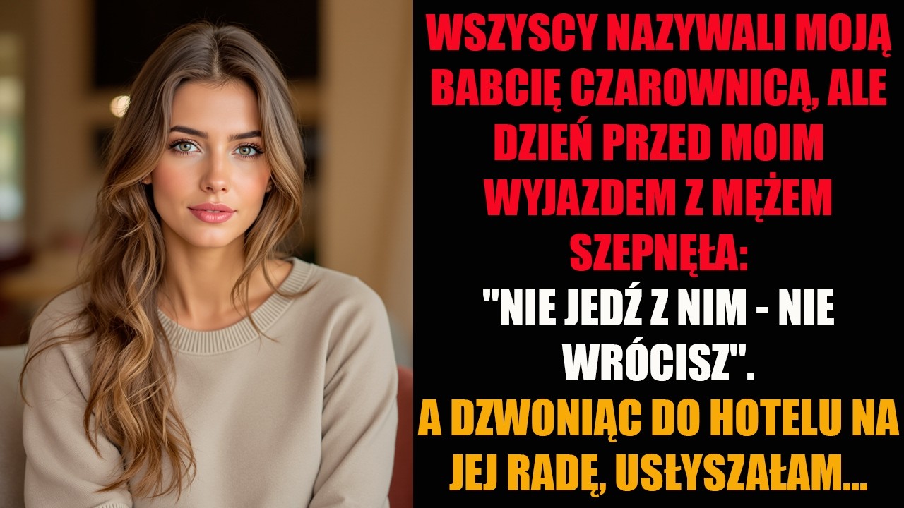 WSZYSCY NAZYWALI MOJĄ BABCIĘ CZAROWNICĄ, ALE DZIEŃ PRZED MOIM WYJAZDEM Z MĘŻEM SZEPNĘŁA: 