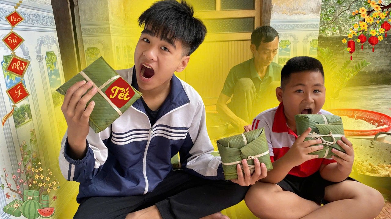 Huy Vui Vẻ | 1 Ngày Tết Ở Quê Sẽ Như Thế Nào ? Cách Gói Bánh Bất Ngờ Gặp Cao Thủ Gói Bánh 20 năm