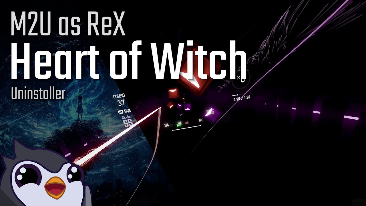 Beat Saber | M2U as ReX - Heart of Witch [Expert+] 90.2%