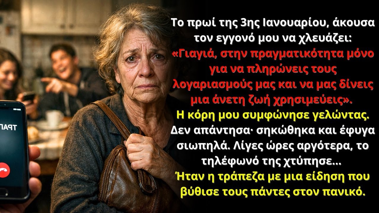 Το πρωί της 3ης Ιανουαρίου, με ταπείνωσαν. Ώρες μετά, το τηλεφώνημα της τράπεζας προκάλεσε πανικό…