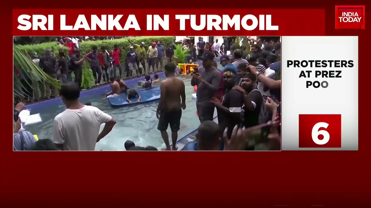 Protestors Invade President Gotabaya House; Top 10 Images Of Economic Turmoil In Sri Lanka