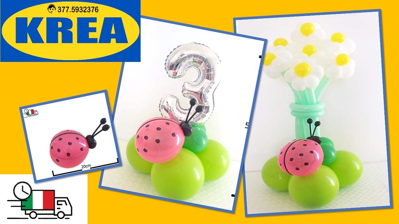 COME REALIZZARE UNA COCCINELLA CON PALLONCINI