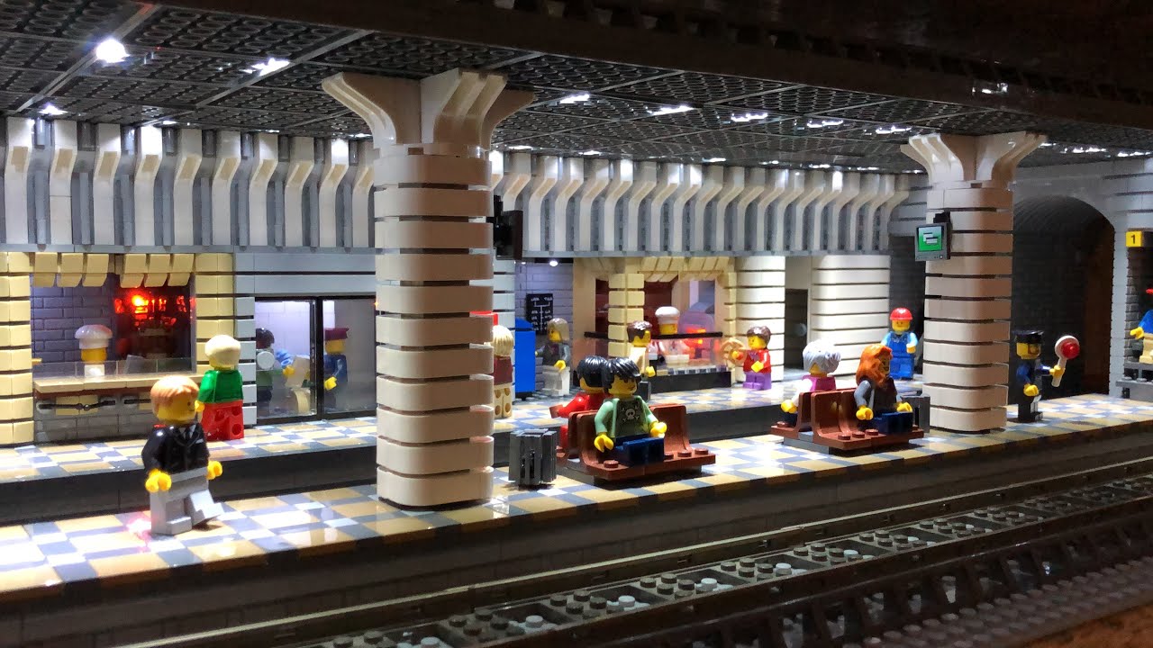 Bau einer Lego Stadt Teil 71. - Bahnhof unter der Stadt [8]