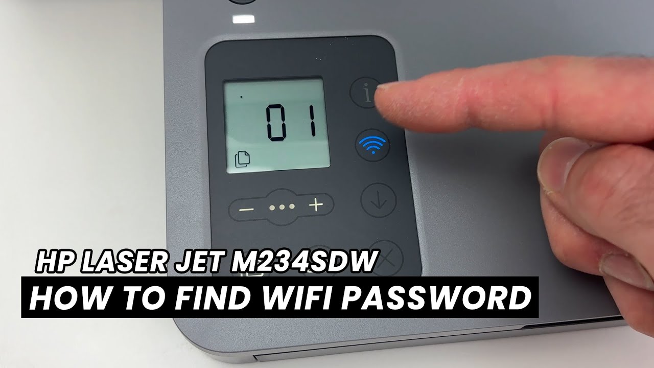 Как узнать пароль МФУ HP LaserJet M234sdw