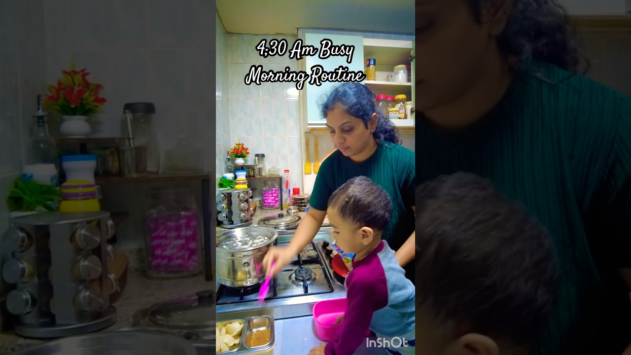 #minivlog #34 4:30 Am Busy Morning Routine #shortvideo #simplefamilyvlogs #dubaikannadavlogs