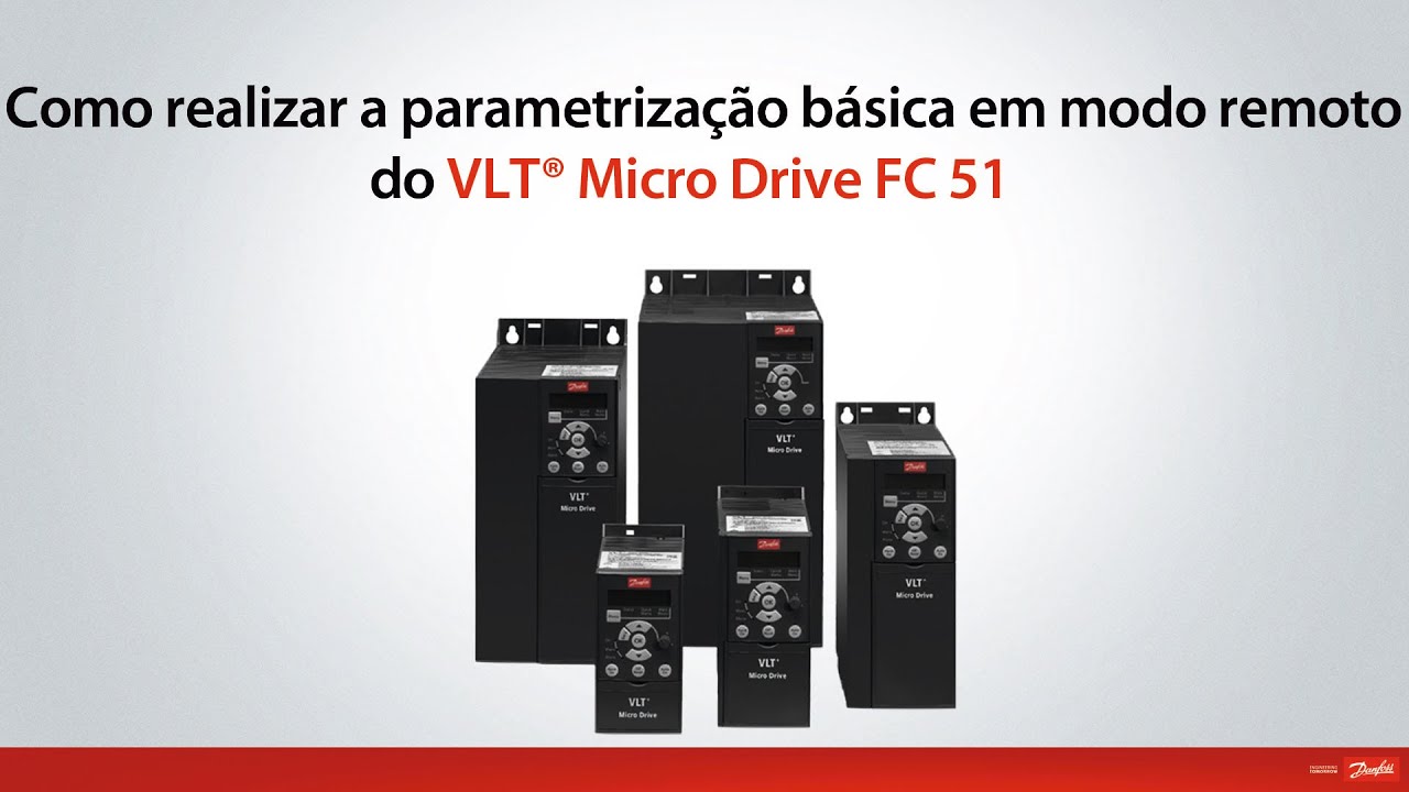 Como realizar a parametrização básica em modo remoto do VLT®  Micro Drive FC-51