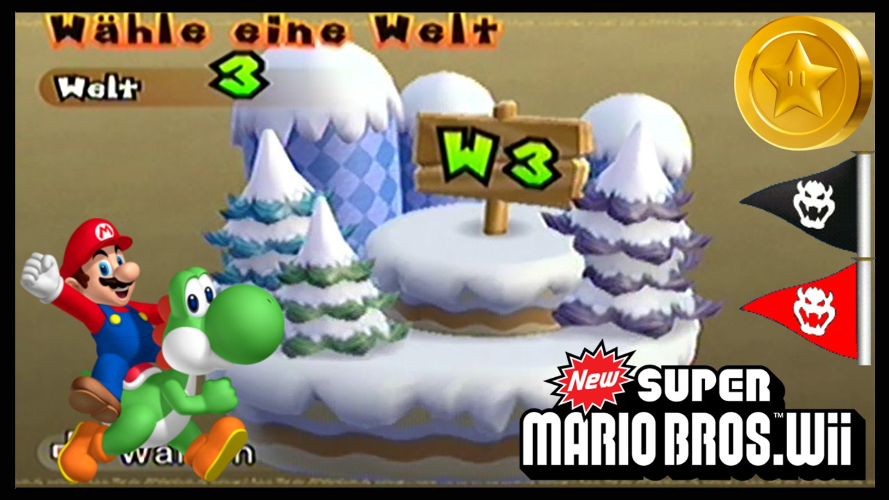 New Super Mario Bros. Wii /3 Welt 3 +Sternenmünzen +Geheimwege