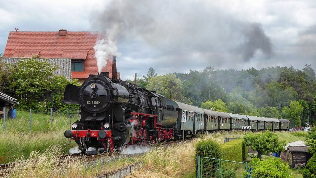 150 Jahre Vizinalbahn mit 52 8195-1 am 29.05.2022