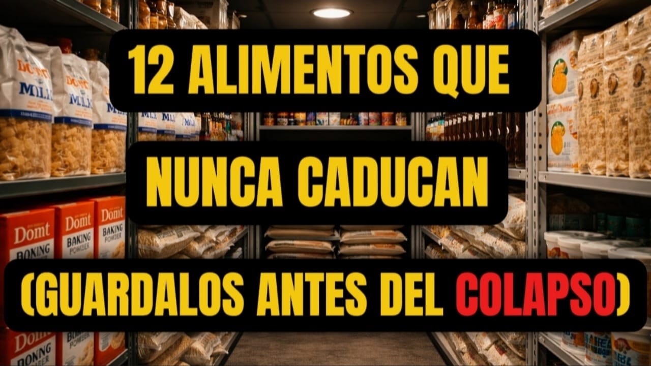 Estos 12 Alimentos Nunca Caducan y Debes Tenerlos Antes del Colapso