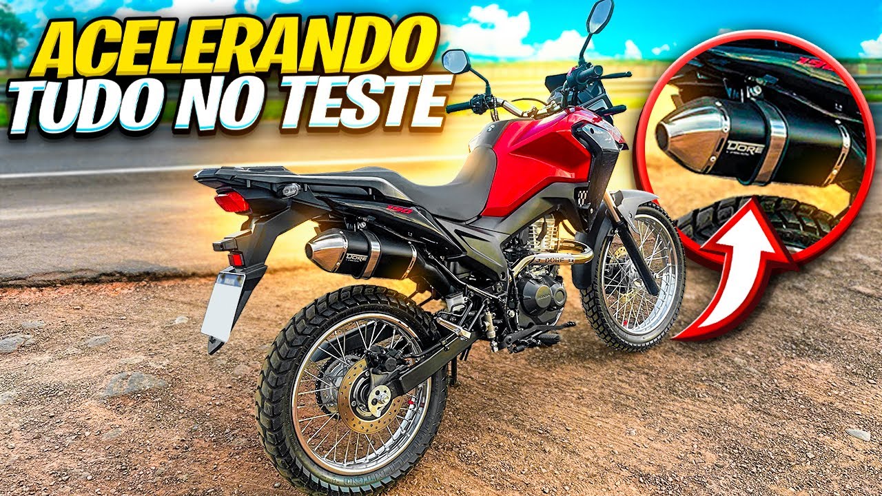 XRE 190 2025 + Escapamento Dore Mais Potência e Ronco Insano !